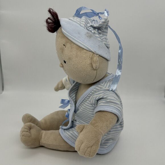 Rosy Cheeks Tan Boy Baby Doll Plush by North American Bear Company 2014 Rare PIC - Picture 10 of 11